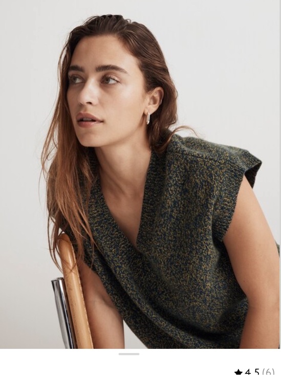 Madewell Sweaters - Madewell Donegal (Re)sponsible Cashmere V-Neck Sweater Vest new with tag
